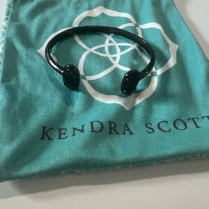 Kendra Scott Druzy Black Cuff Bracelet